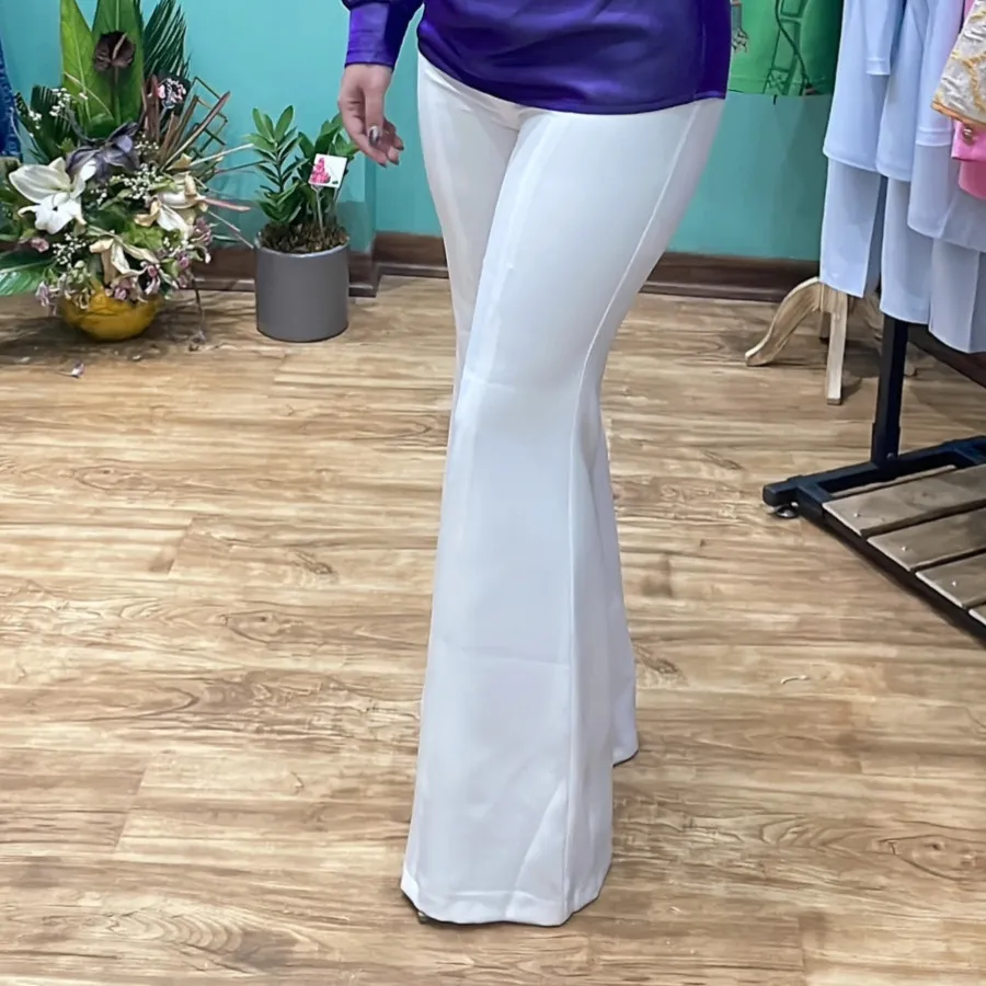 شلوارسفید دم پا اسپنیش