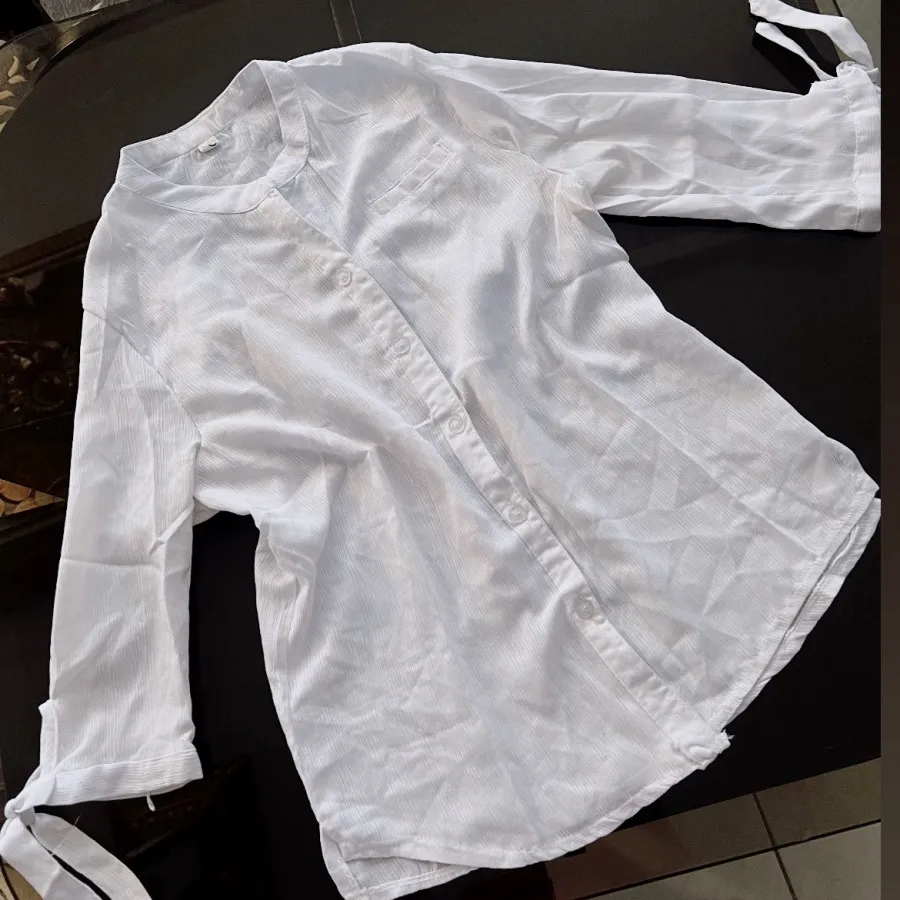 شومیز سفید خارجی ارسال را