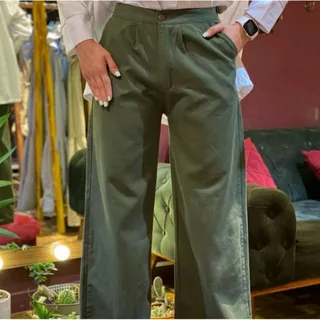 شلوار کتان بگ کاغذی