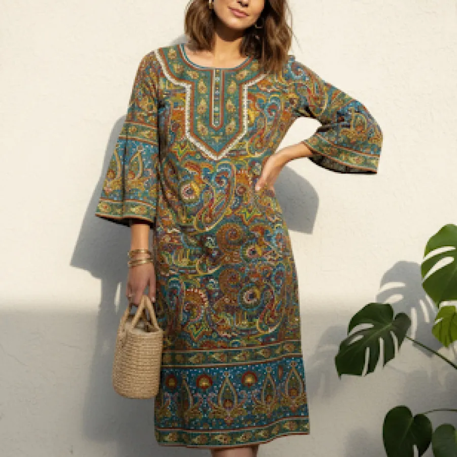 پیراهن هندی نگین کاری