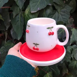 ماگ و بشقاب گیلاس