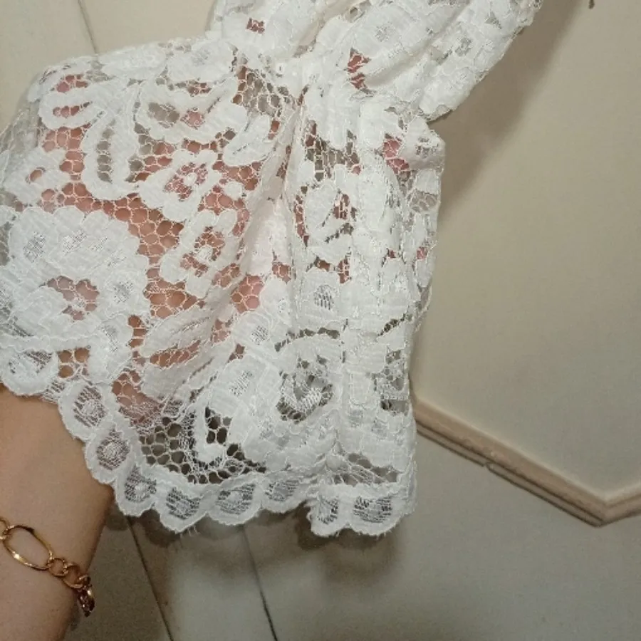 پیراهن گیپور مخملی