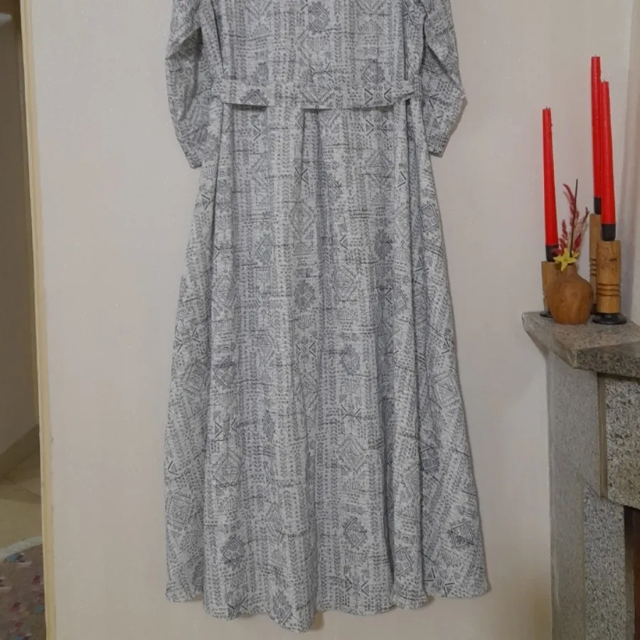 پیراهن نخی بلند