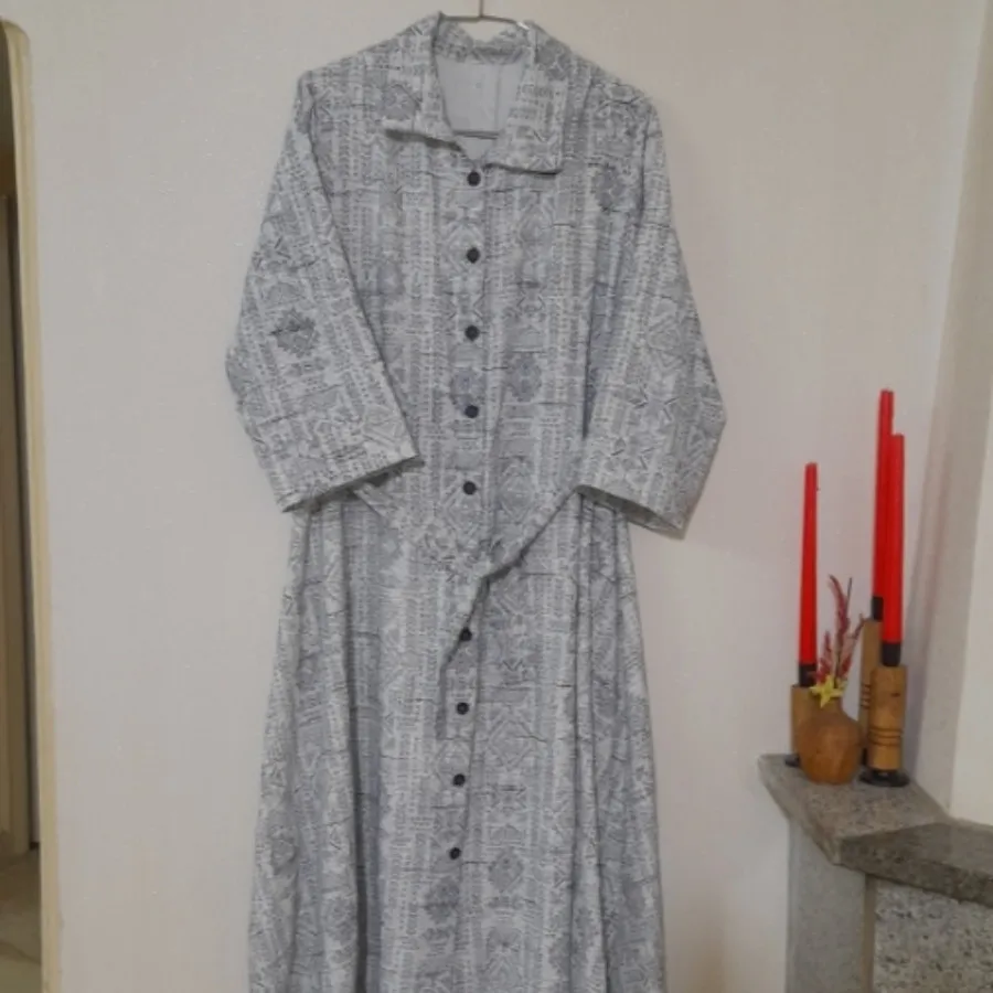 پیراهن نخی بلند