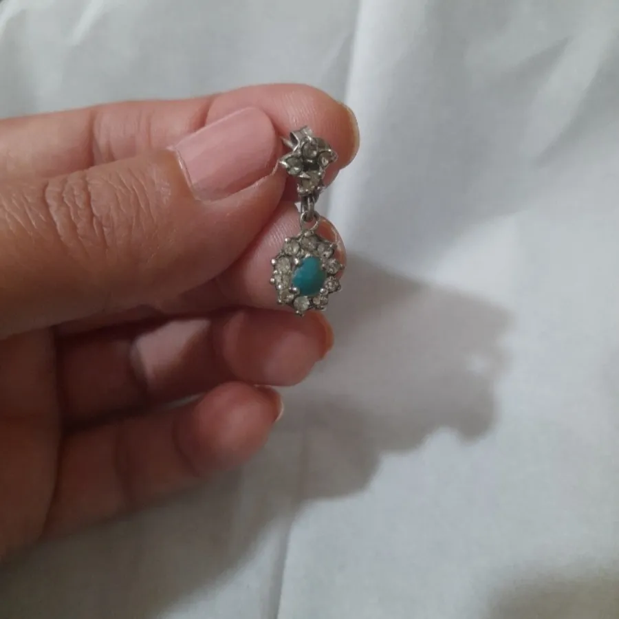 گوشواره نقره با فیروزه
