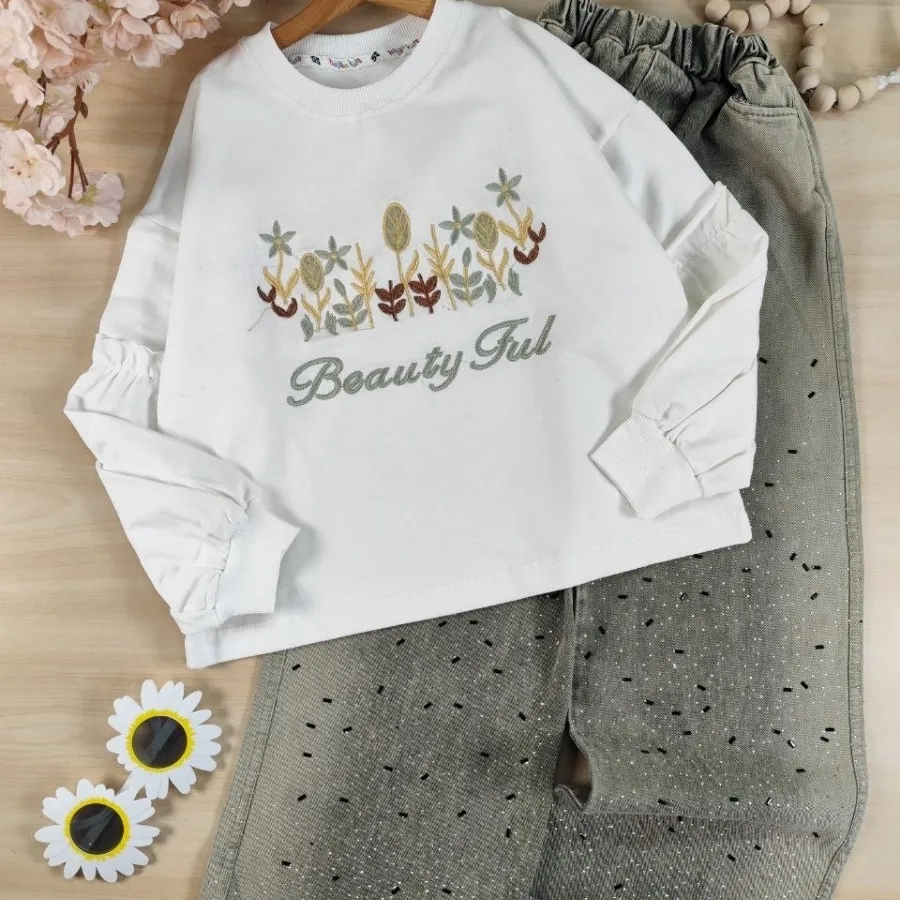 کراپ و شلوار beautiful gr