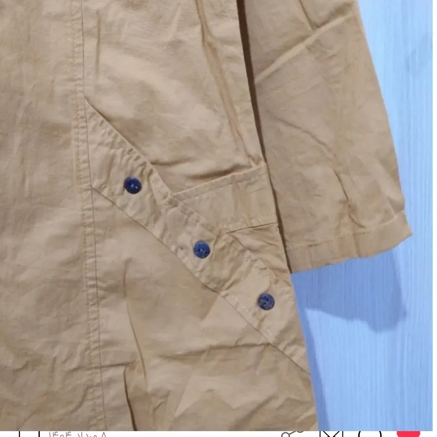 تونیک مانتویی خردلی