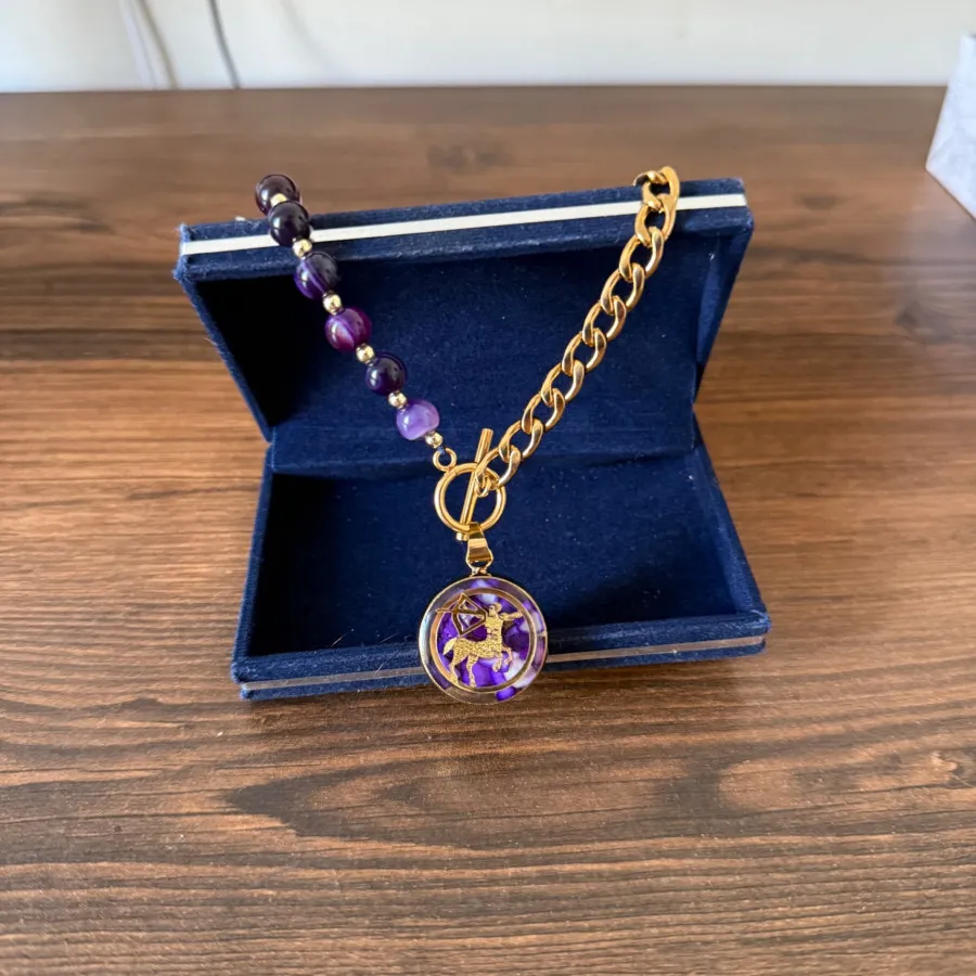 گردنبند شانس روکش طلا