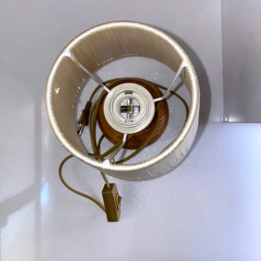 آباژور چوبی بافت مکرومه