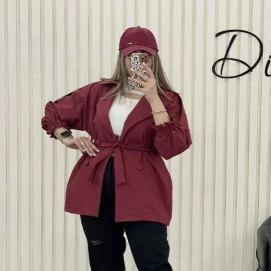 مانتو عروسکی زرشکی