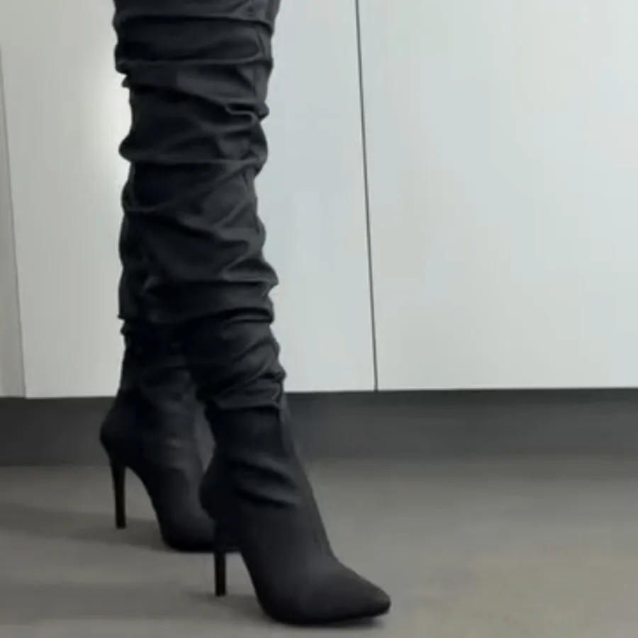 بوت پاشنه بلند مشکی