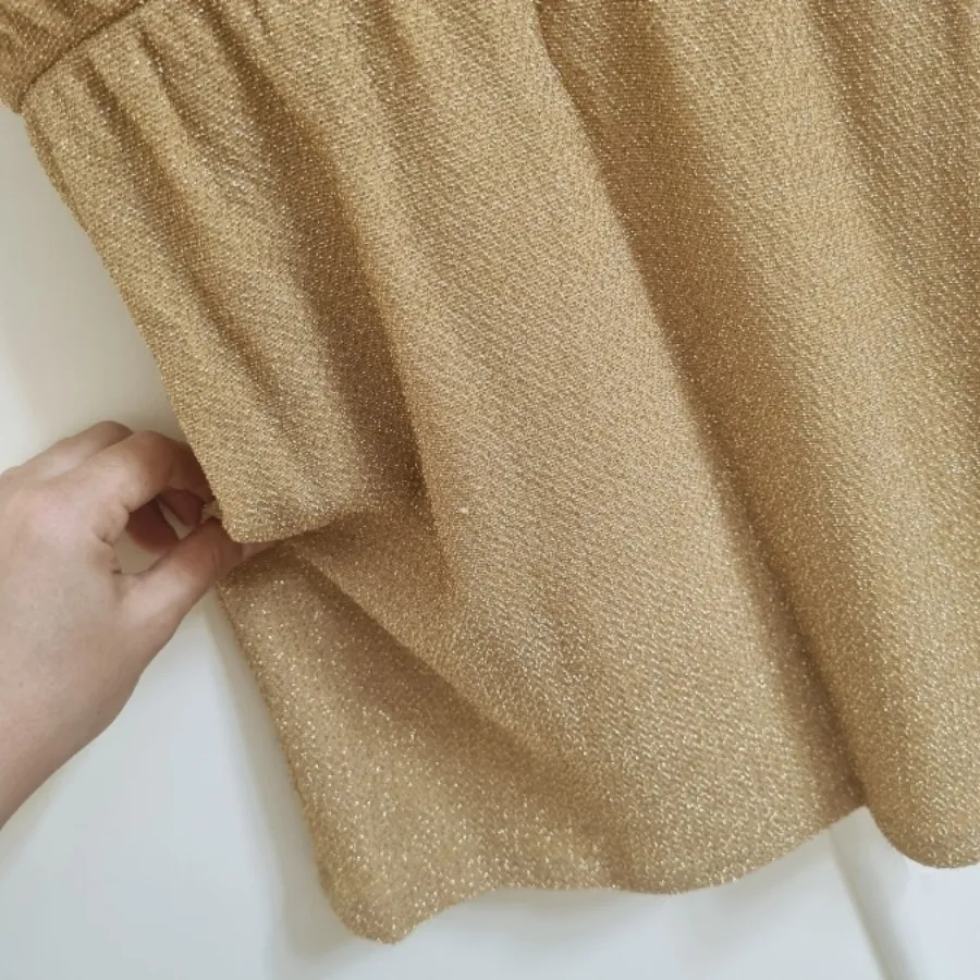 پیراهن لمه طلایی ترک