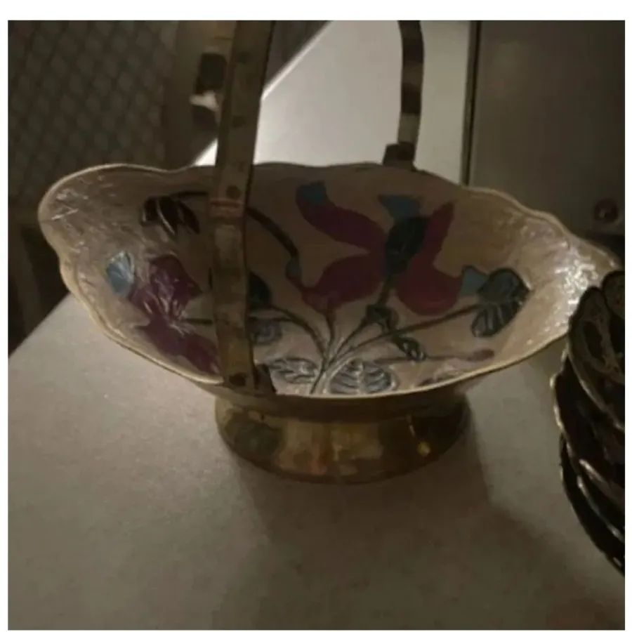 ظروف برنجی میناکاری