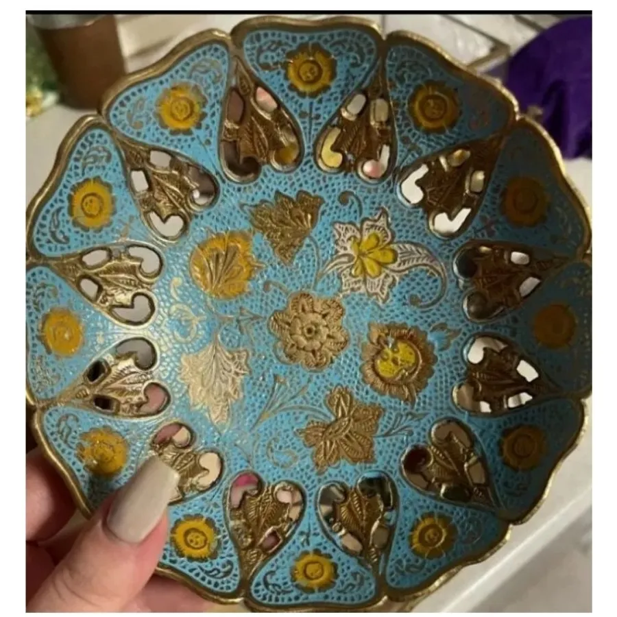 ظروف برنجی میناکاری