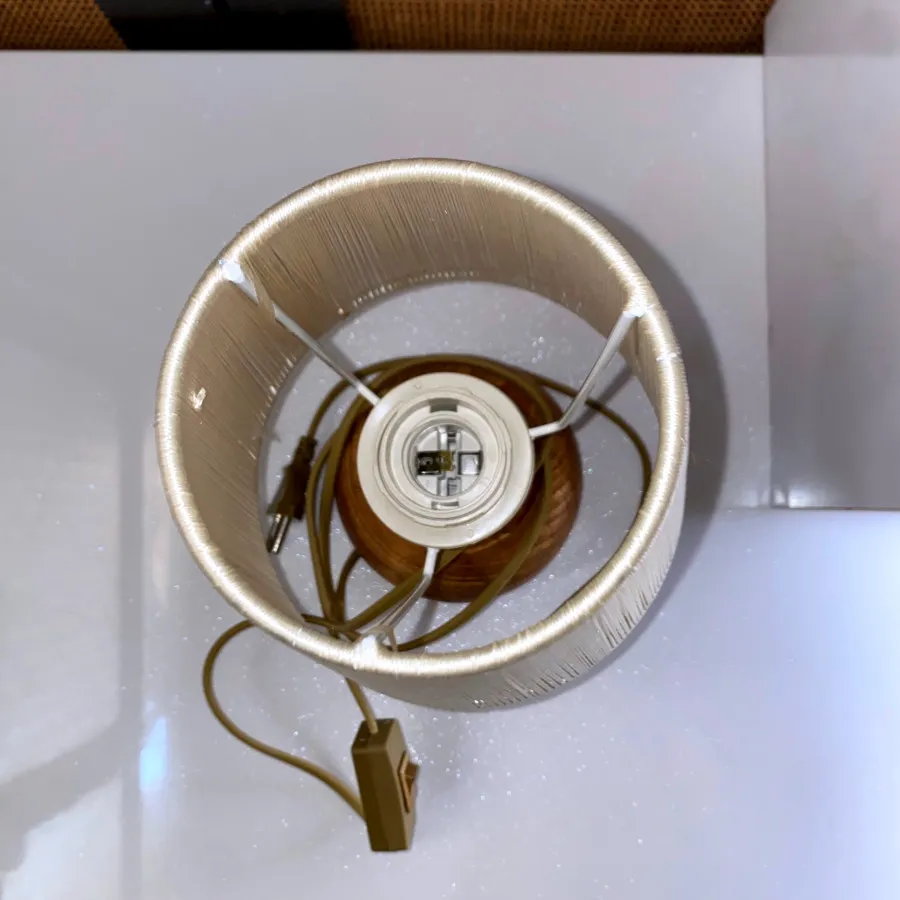 آباژور چوبی مدل مکرومه