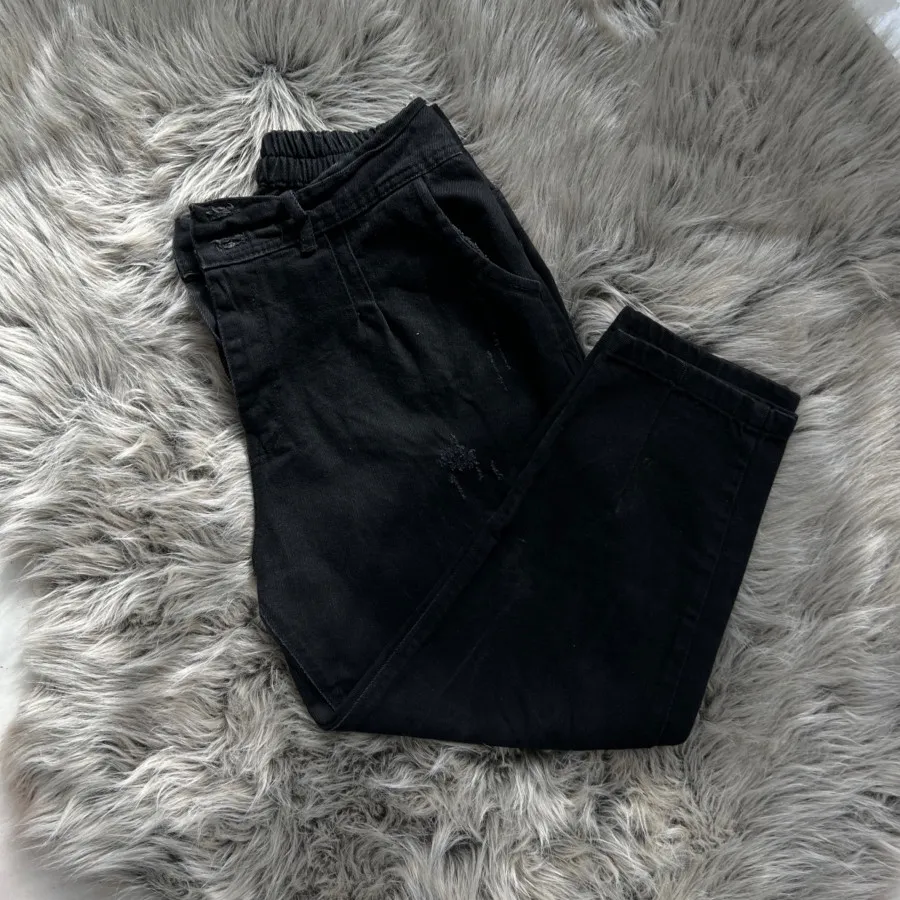 شلوار مام مشکی