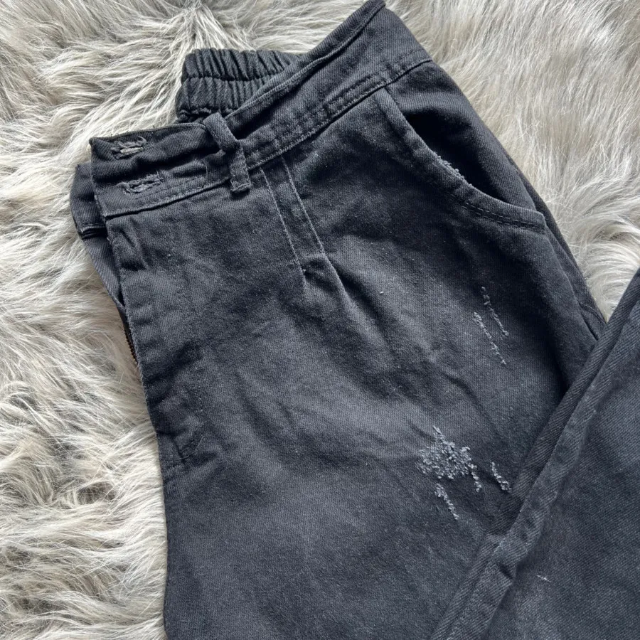 شلوار مام مشکی