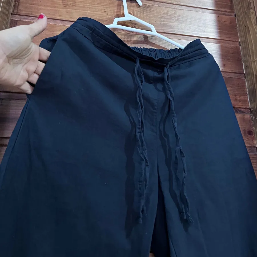 شلوار واید بگ لینن