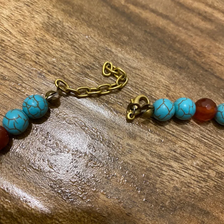 گردنبد طرح فیروزه با آویز