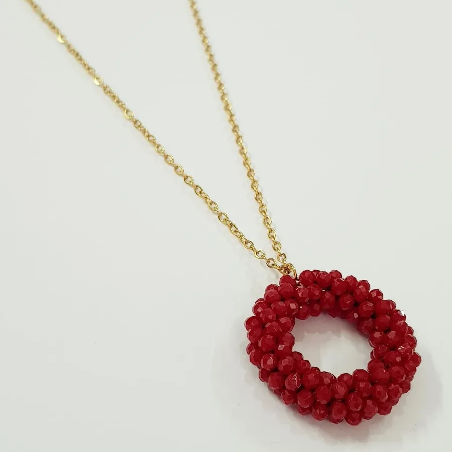 گردنبند استیل طلایی آویز