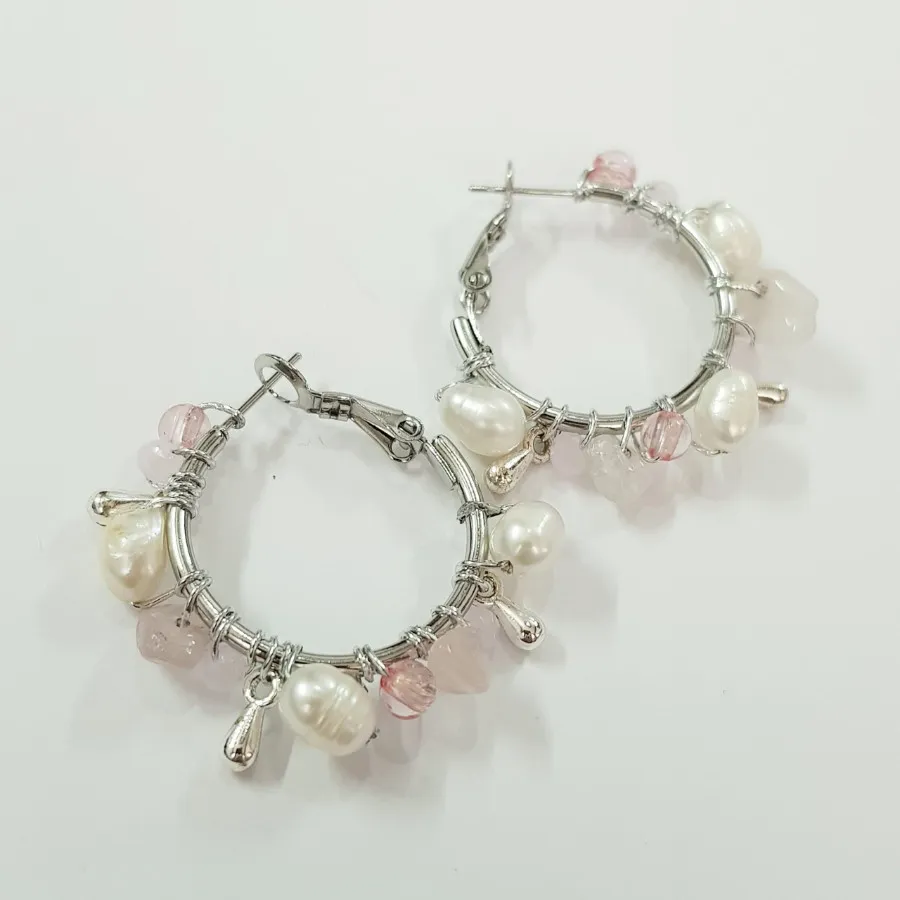 گوشواره استیل مروارید اصل