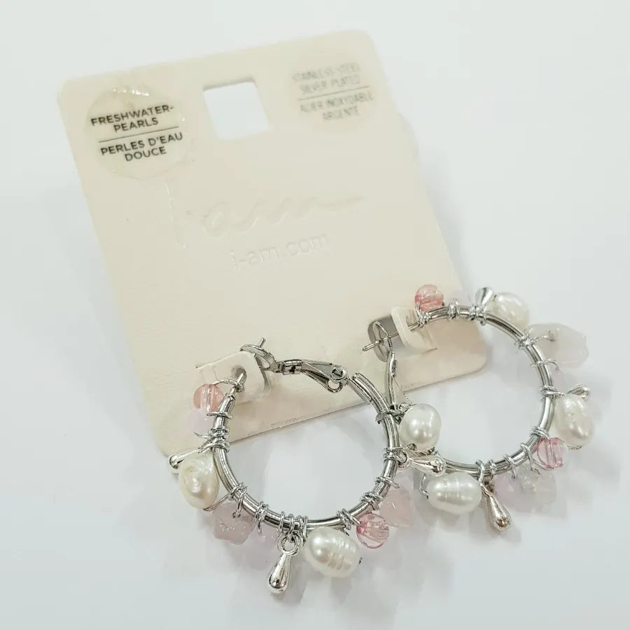 گوشواره استیل مروارید اصل