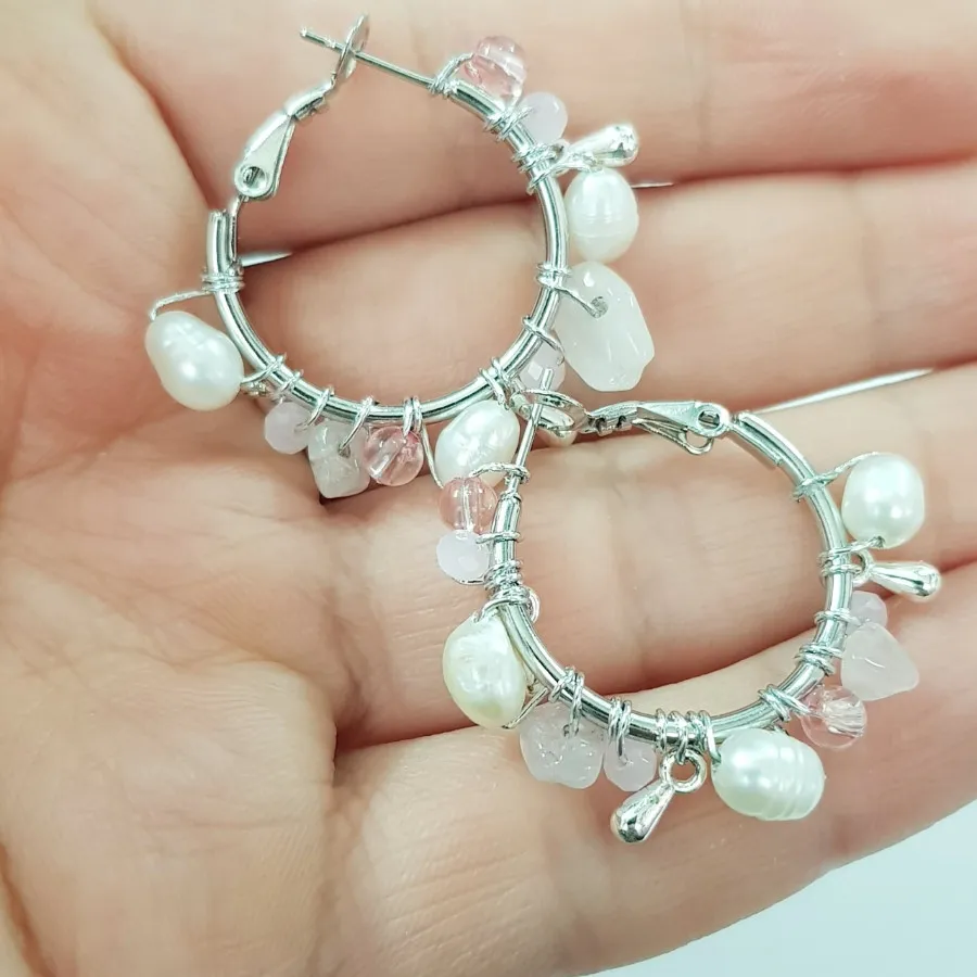 گوشواره استیل مروارید اصل