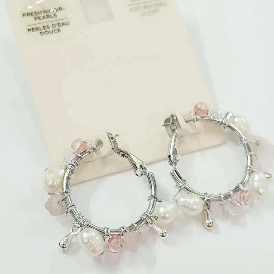 گوشواره استیل مروارید اصل