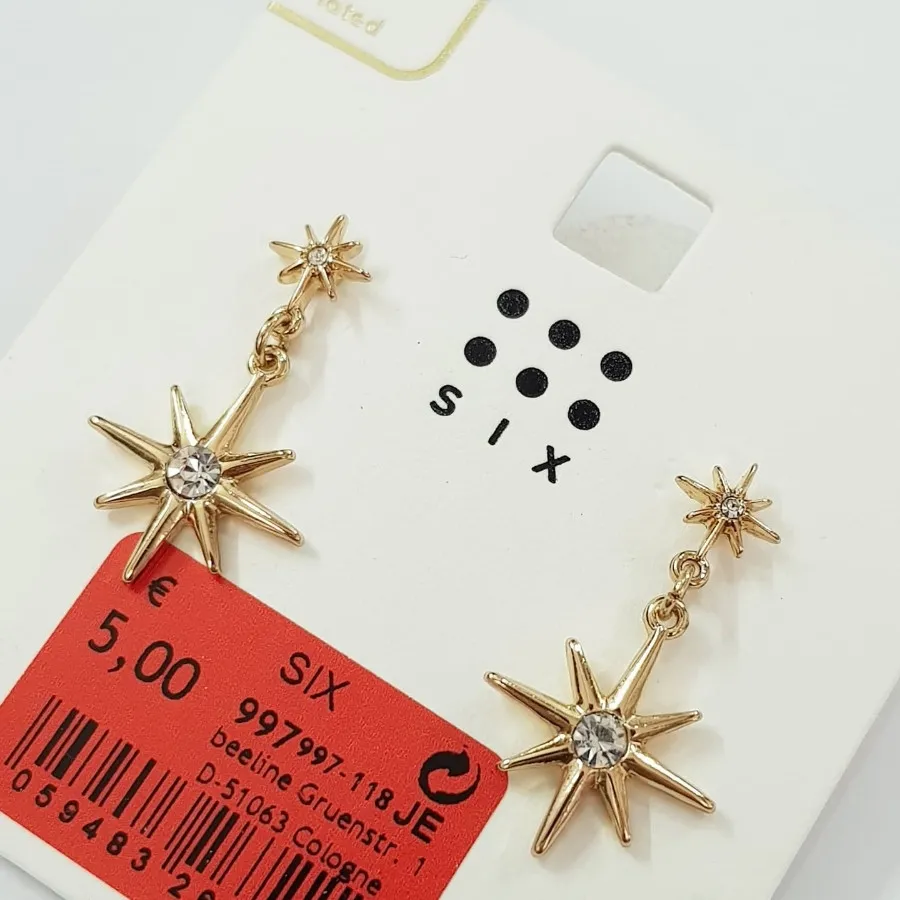 گوشواره روکش طلا ستاره