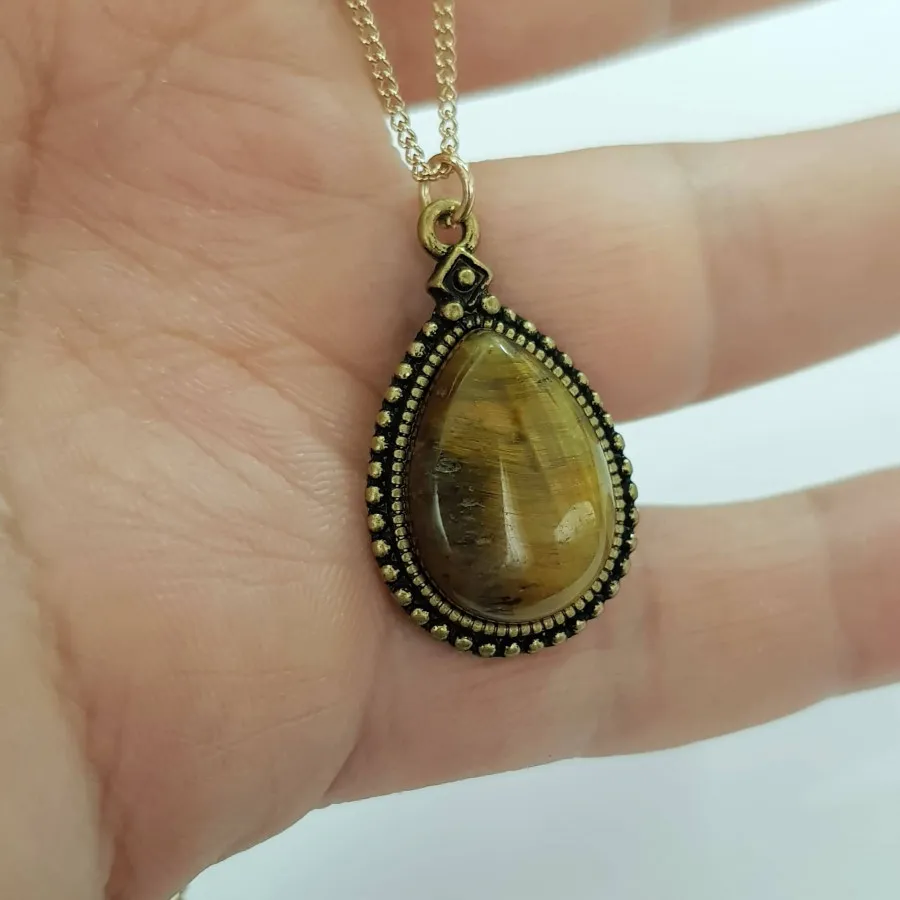 گردنبند سنگ چشم ببر اصل