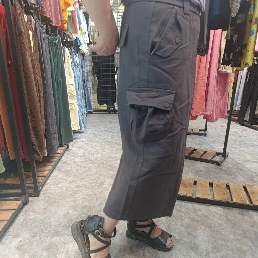 دامن کارگو کتان وارداتی