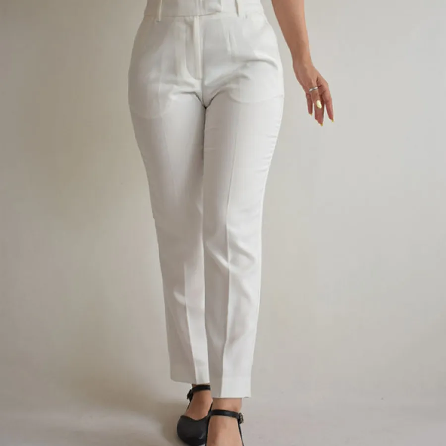 شلوار کلاسیک سفید