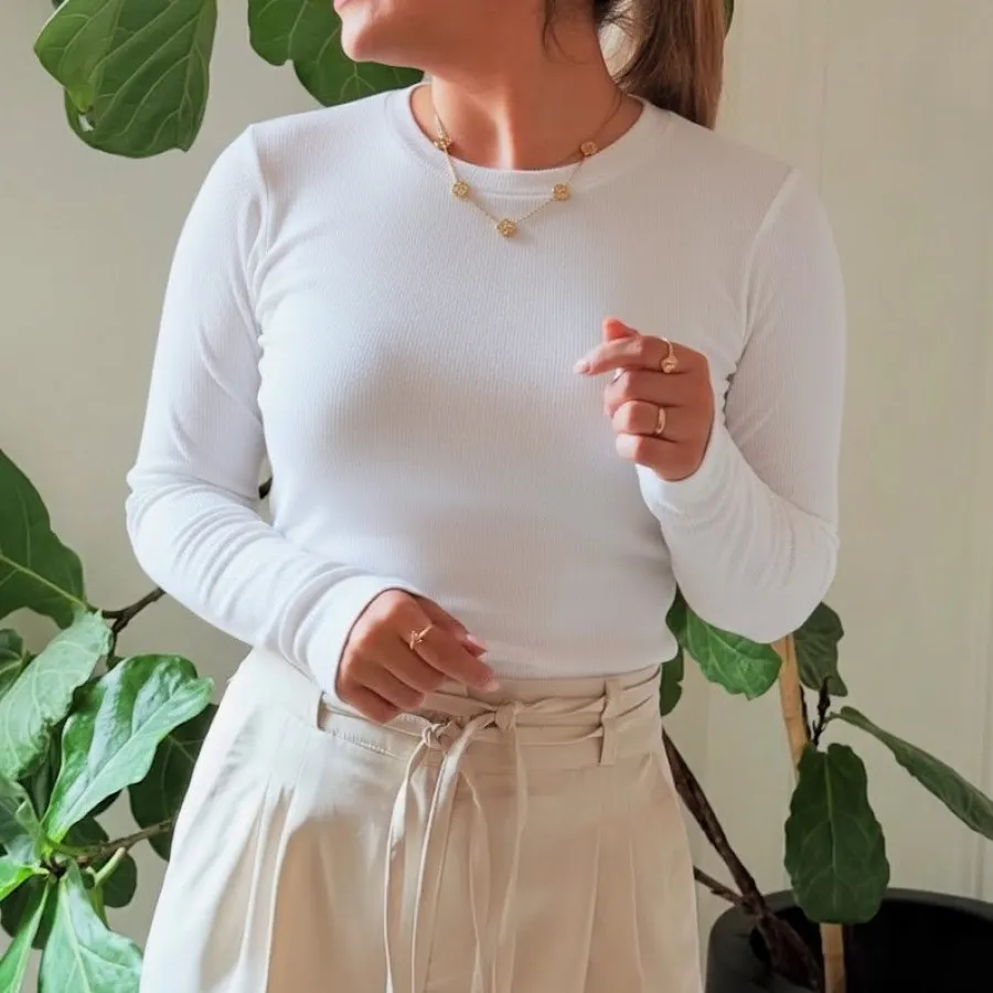 بلوز یقه گرد