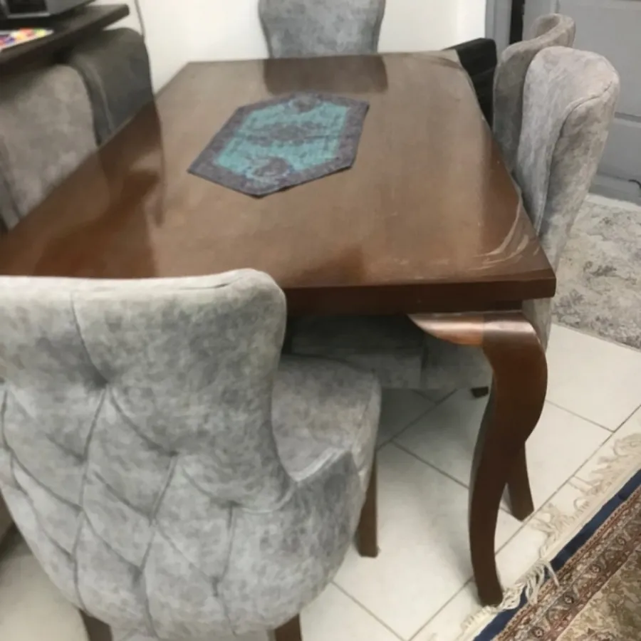 مبل چستر و نهارخوری ست