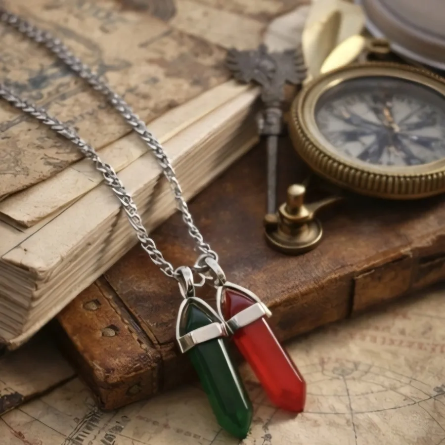 ست گردنبند طرح منشور