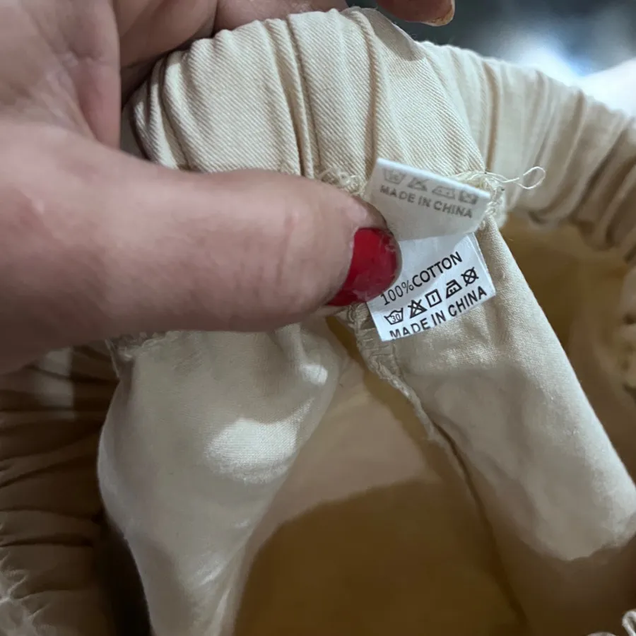 شلوار کتان کارگو‌وارداتی