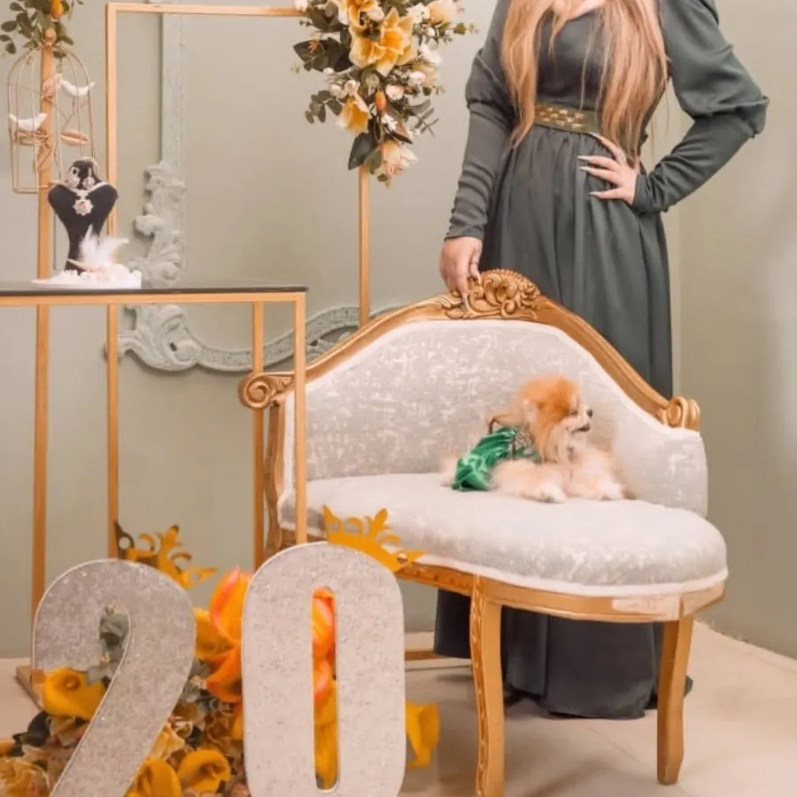 لباس مجلسی ساتن سبز