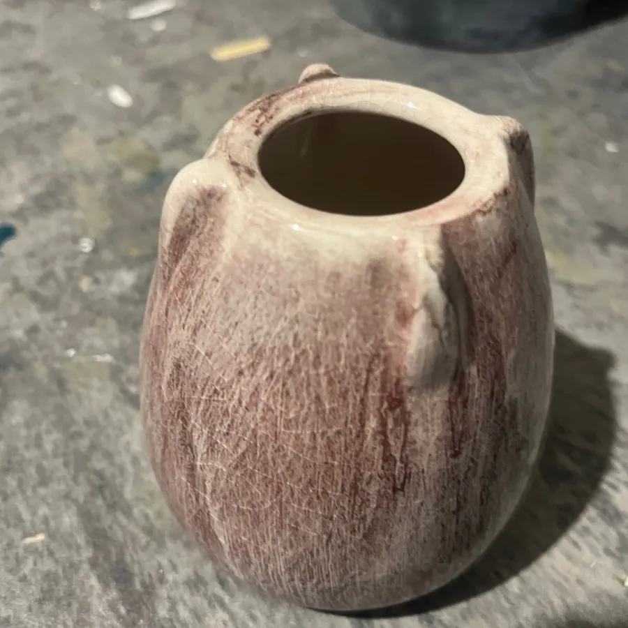 گلدان لعاب سرامیکی