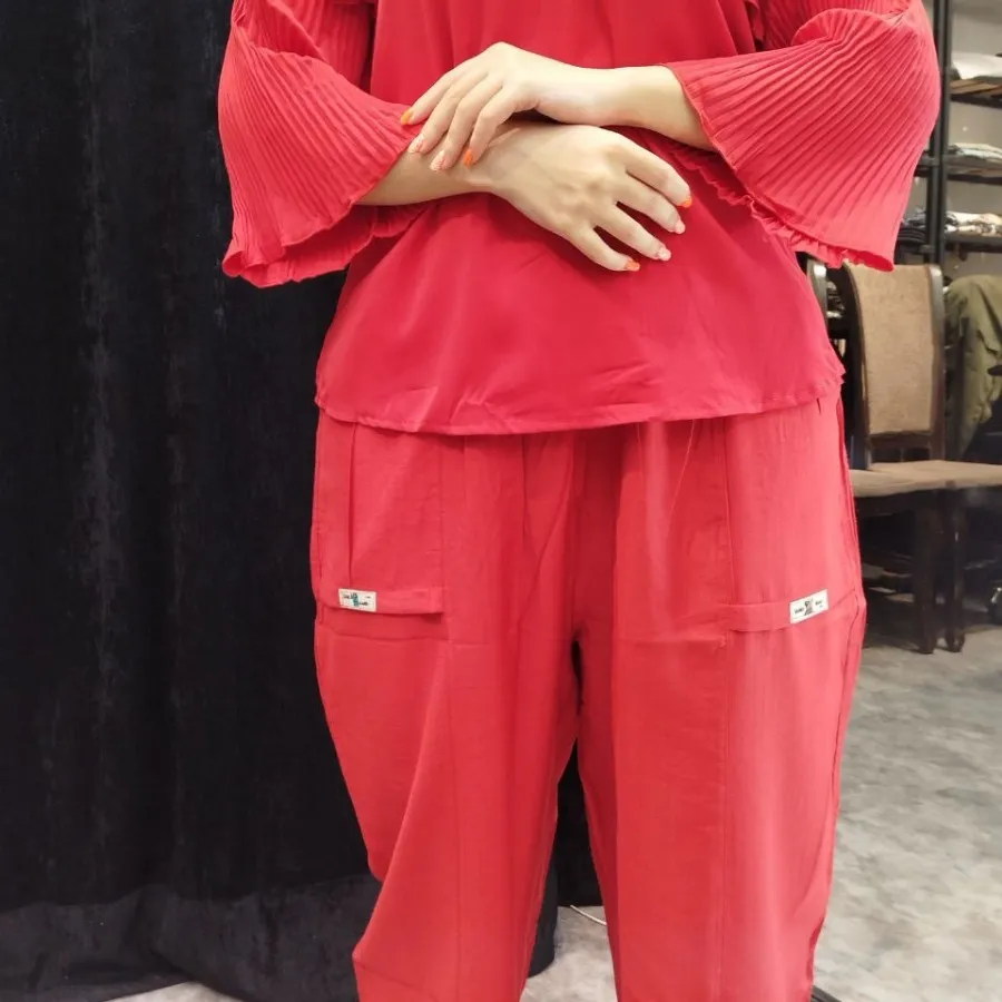 شلوار نخی مام استایل