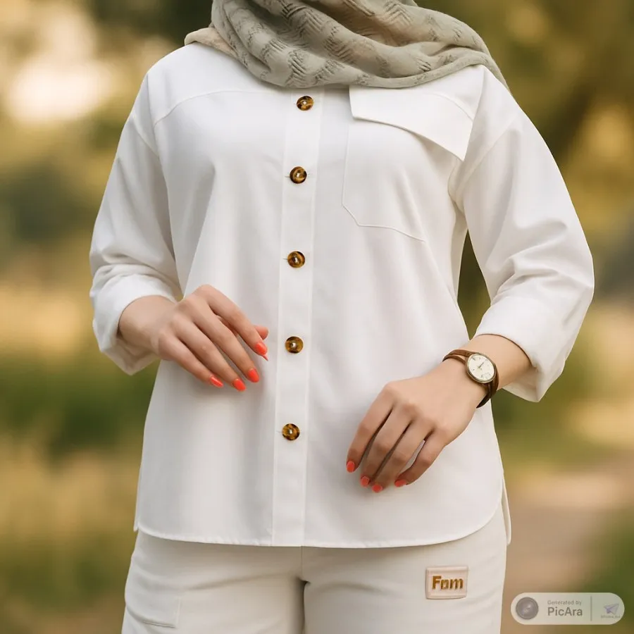 شومیز کتان وپاییزه ضخیم و