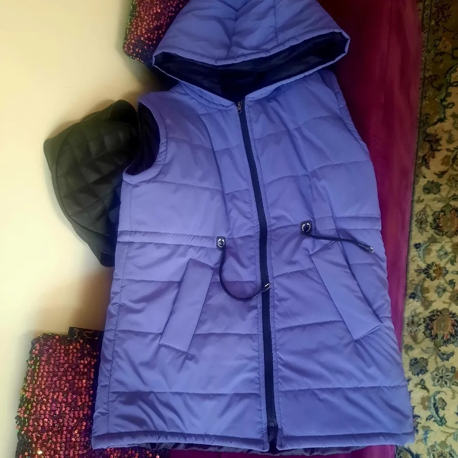 پافر سیلیکونی بنفش آبی