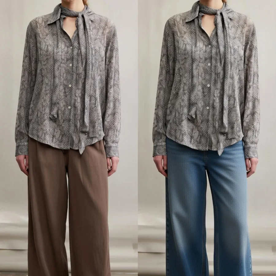 شومیز طرح پوست ماری US