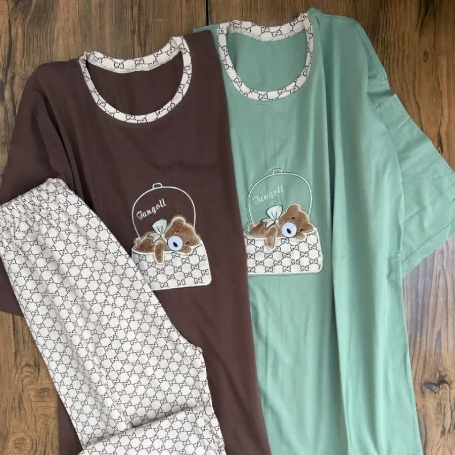 ست تیشرت و شلوار طرح تدی