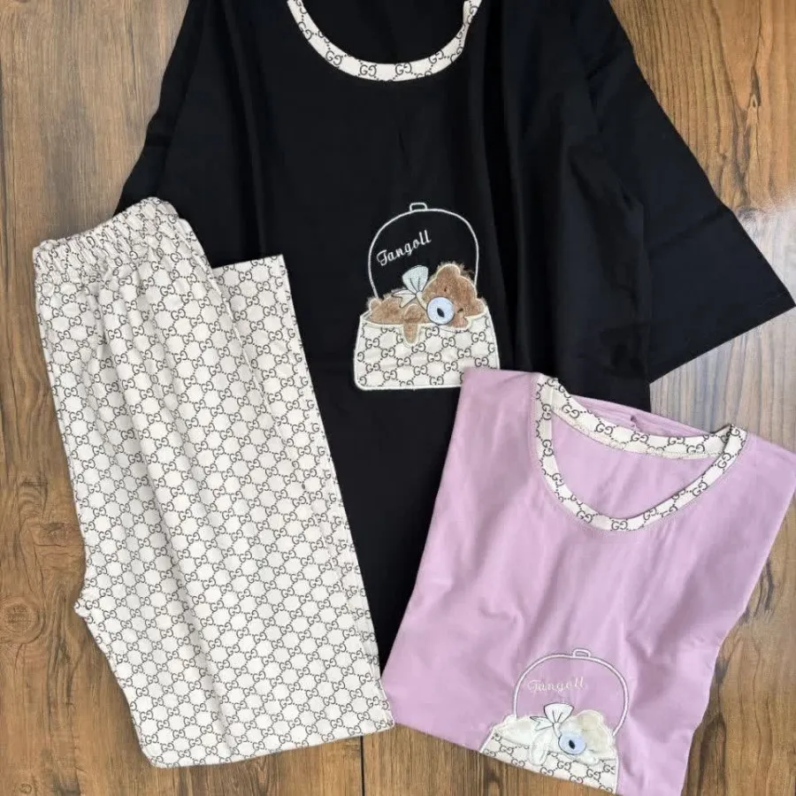 ست تیشرت و شلوار طرح تدی