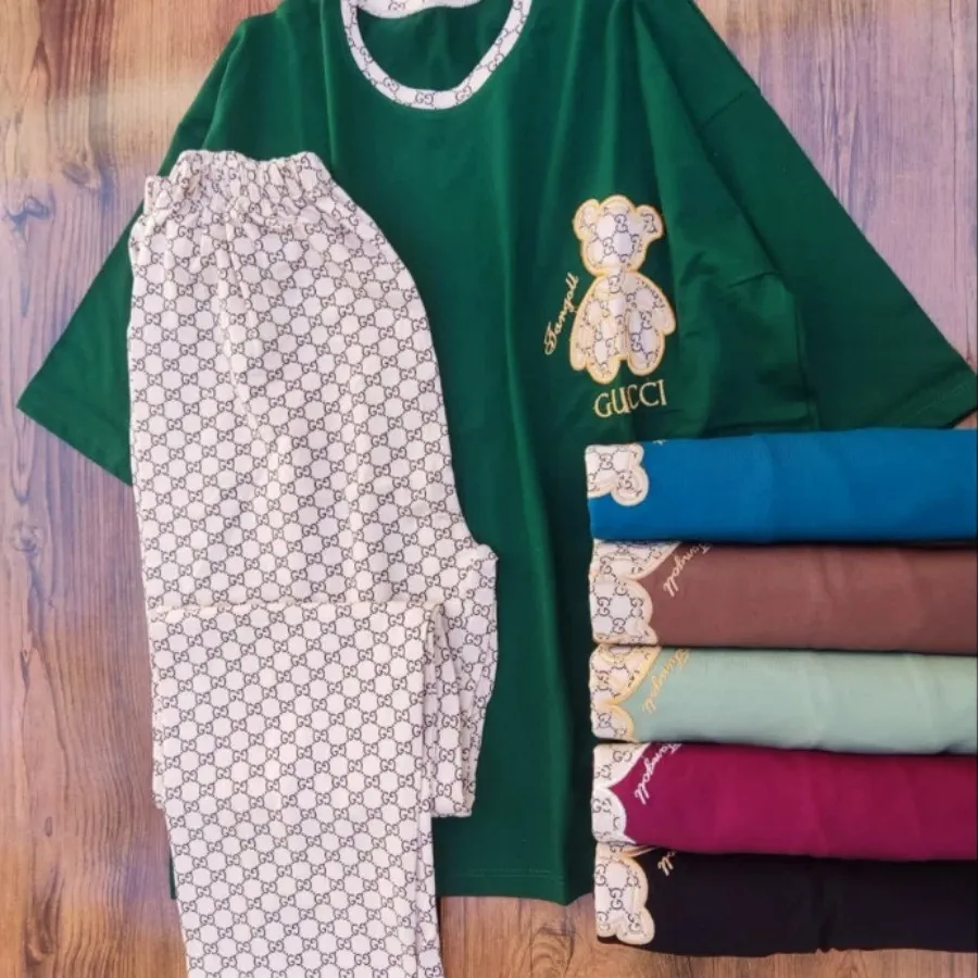 ست تیشرت شلوار طرح گوچی