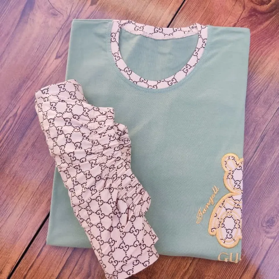 ست تیشرت شلوار طرح گوچی