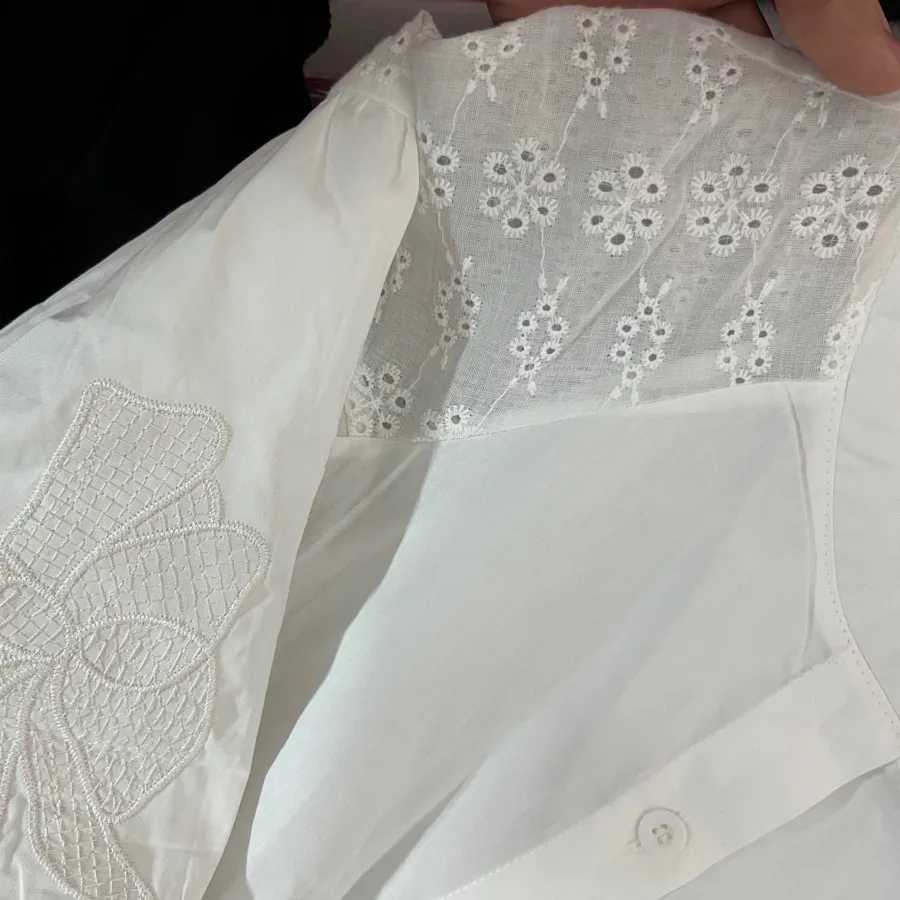 شومیز سفید خارجی کاملا نو