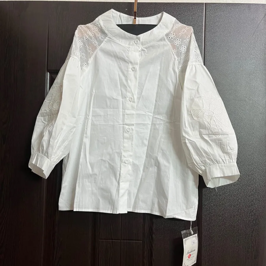 شومیز سفید خارجی کاملا نو