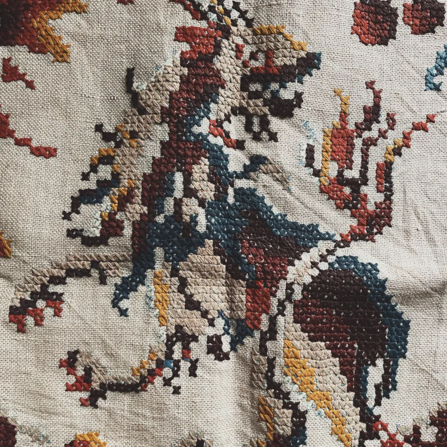 روبالشتی شماره دوزی