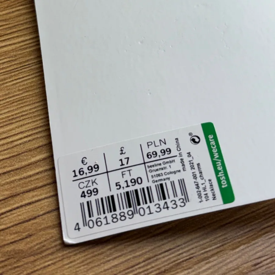 گردنبند سه پلاک برند تاش